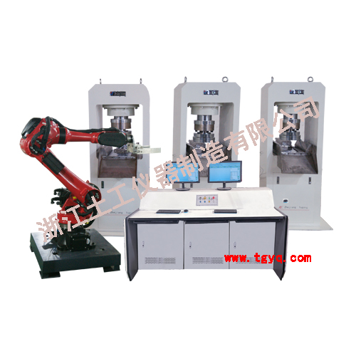 STYE-2000M/3000M型全自動壓力試驗(yàn)機(jī)(配機(jī)器人)（1拖3）